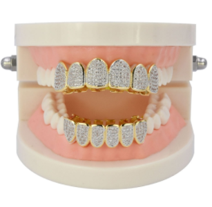 Two-Tone Iced Grillz - Different Drips