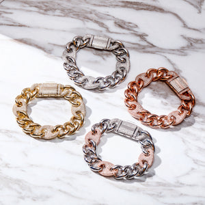 16mm Mariner Cuban Link Bracelet - Different Drips