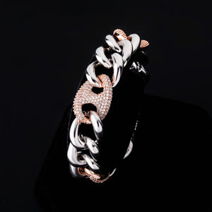 16mm Mariner Cuban Link Bracelet - Different Drips