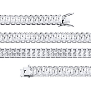 8mm Vertical Baguette Tennis Bracelet - Different Drips