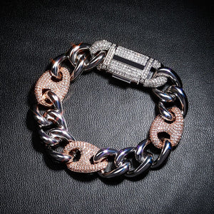 16mm Mariner Cuban Link Bracelet - Different Drips