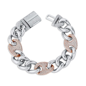 16mm Mariner Cuban Link Bracelet - Different Drips