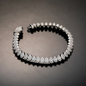 8mm Iced Out Rhombus Bracelet - Different Drips