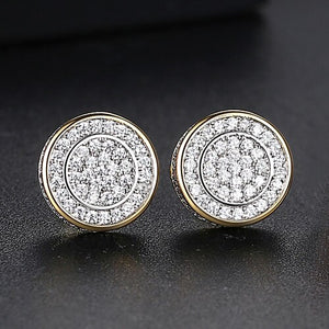 Classic Round Cut Stud Earrings - Different Drips