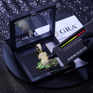 S925 Moissanite Money Bag Dollar Pendant - Different Drips