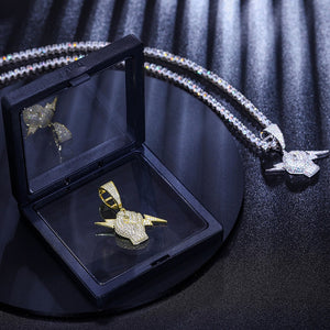 S925 Moissanite Hand Lightning Pendant - Different Drips