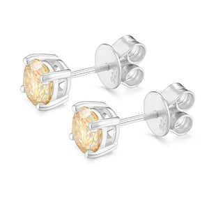 S925 Moissanite Multi-Color Stud Earrings - Different Drips