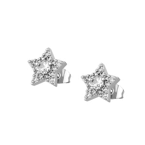 Iced Five Star Stud Earrings - Different Drips