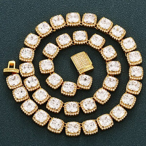 10mm Glacier Clustered Tennis Chain - Different Drips