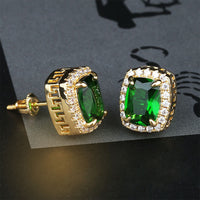 Thumbnail for Emerald Cut Stud Earrings - Different Drips
