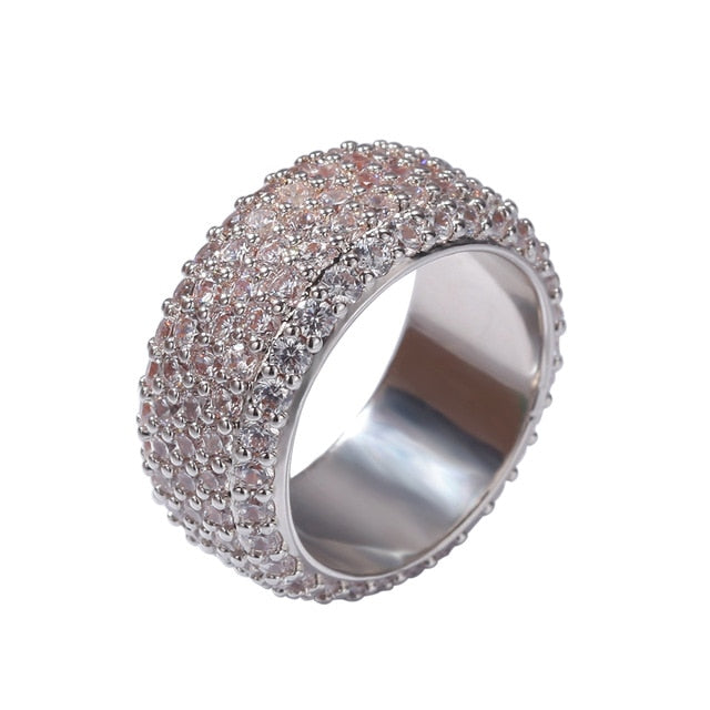 10mm 5 Row Round Cut Ring - Different Drips