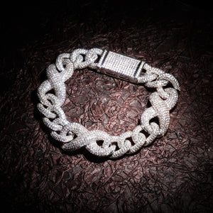 14mm Infinity Cuban Bracelet - Different Drips