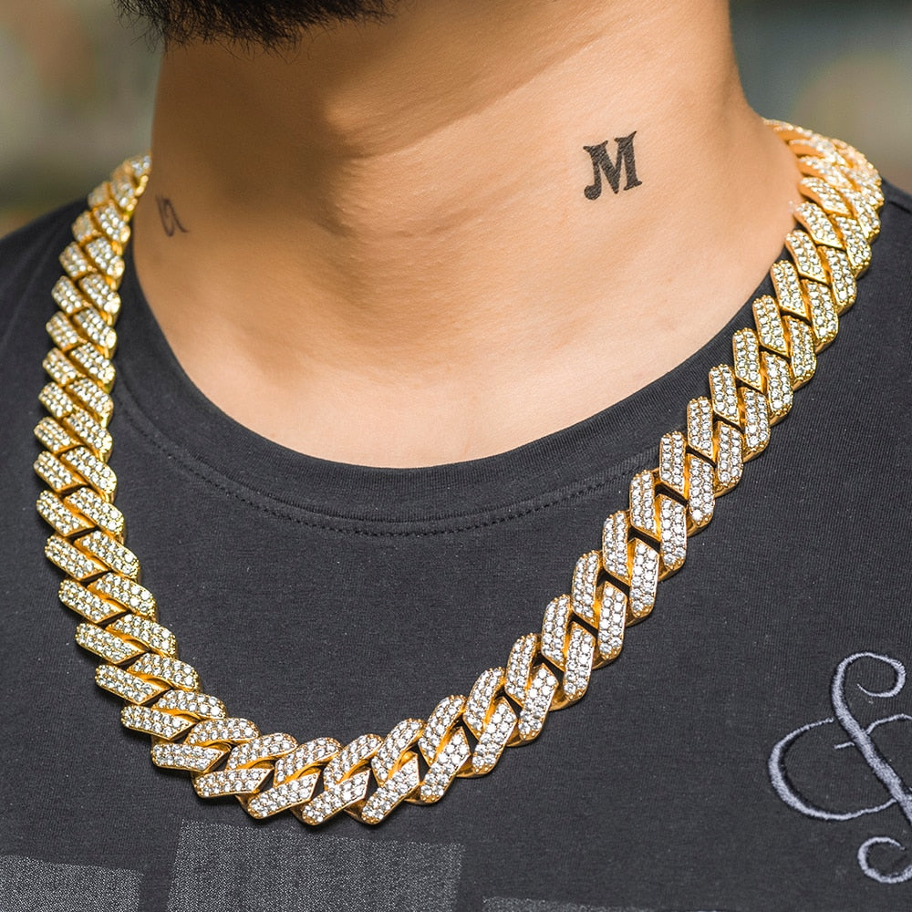 GLD 19 mm Prong on sale Cuban Link Chain