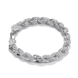 8mm Iced Out Rope Bracelet - Different Drips