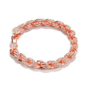 8mm Iced Out Rope Bracelet - Different Drips