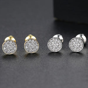 Classic Slim Round Cut Stud Earrings - Different Drips