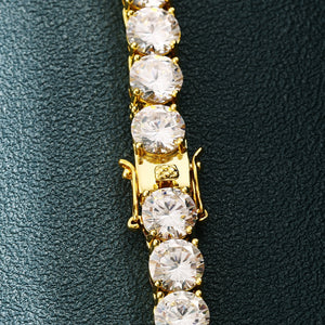 8mm Round Cut Tennis Necklace - Different Drips