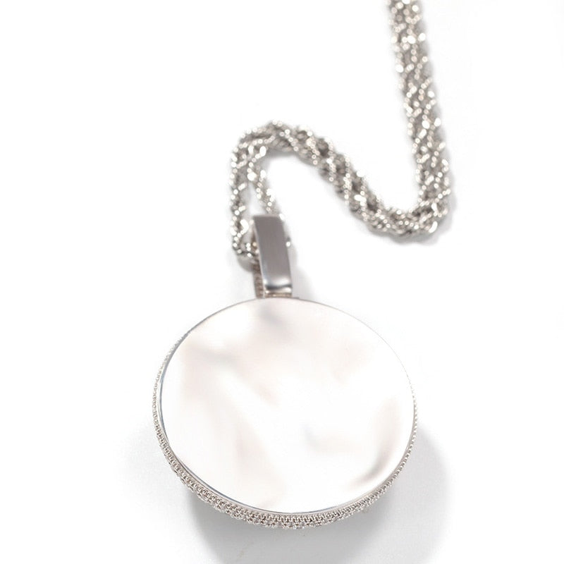 Solid Rotatable Custom Letter Pendant - Different Drips
