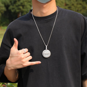 Solid Rotatable Custom Letter Pendant - Different Drips