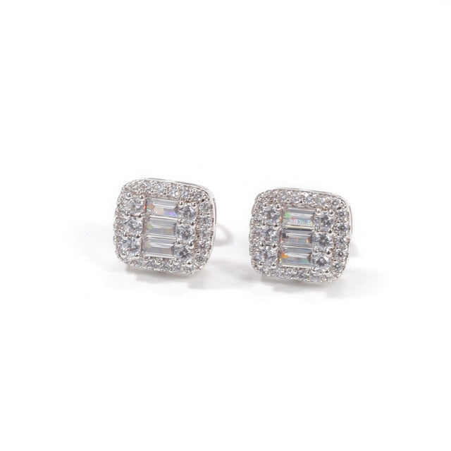 10mm Baguette Earrings - Different Drips