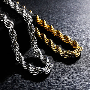 8mm Braided Rope Chain - Different Drips