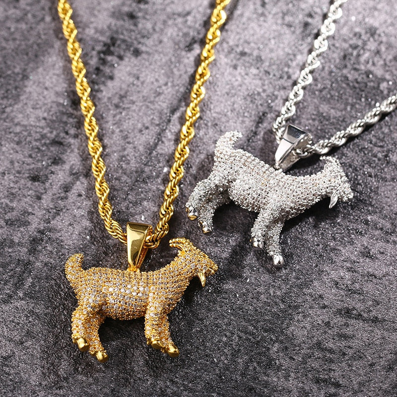 Iced Out Animal Pendants Different Drips 