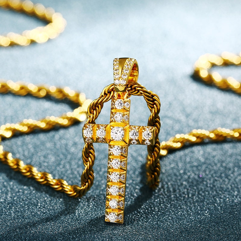 Iced Out Cross Pendants - Different Drips – Different Drips
