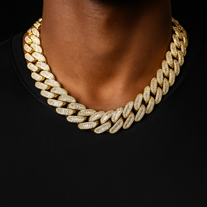 12mm Baguette Cuban Link Chain - Different Drips