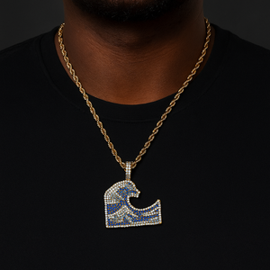 Iced Wave Pendant - Different Drips