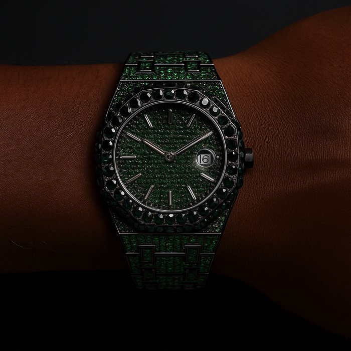 Bust Down Royal Blue Iced Out Watch - Different Drips