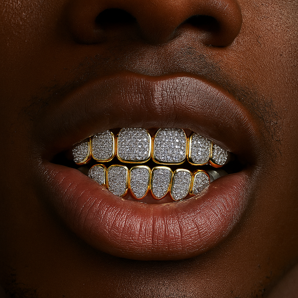 Two-Tone Iced Grillz - Different Drips