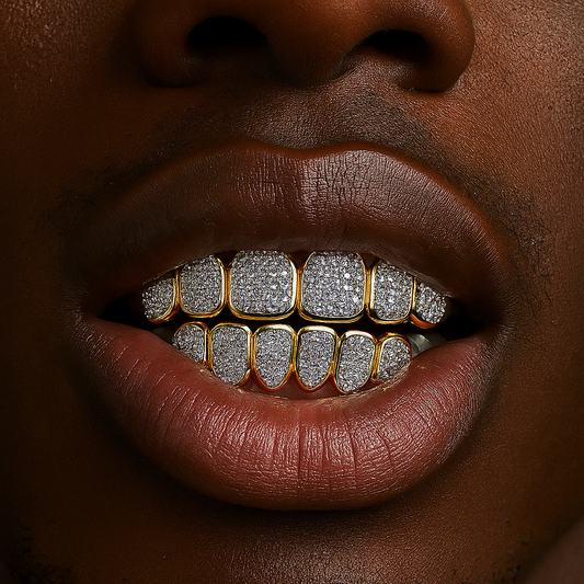 Two-Tone Iced Grillz - Different Drips