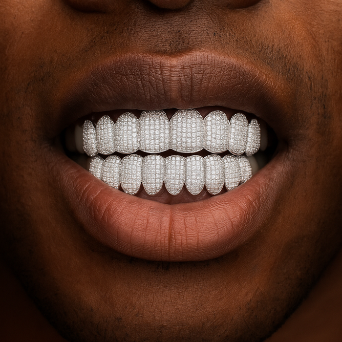 8 Tooth Standard Iced Grillz - Different Drips