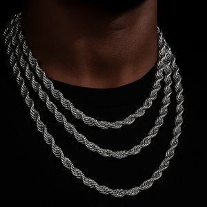 8mm Braided Rope Chain - Different Drips