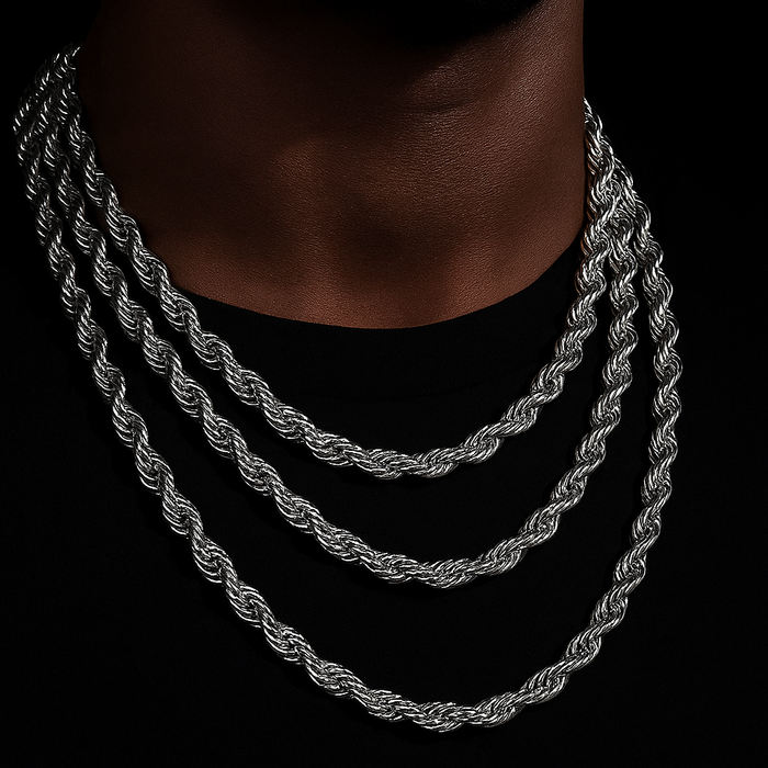 8mm Braided Rope Chain - Different Drips