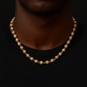 6mm Iced Out Ball Chain - Different Drips