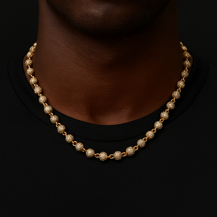 6mm Iced Out Ball Chain - Different Drips