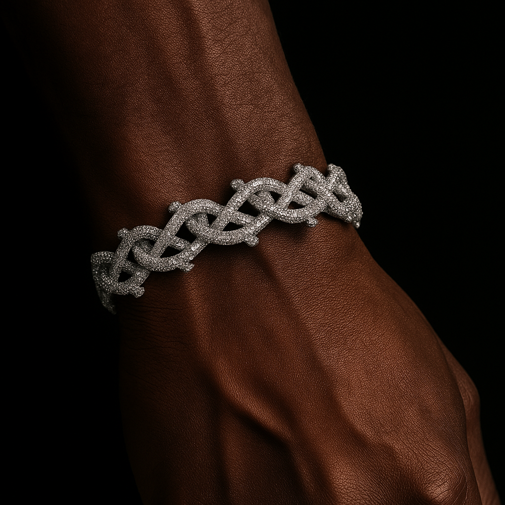 Iced Out Crown of Thorns Bracelet - Different Drips
