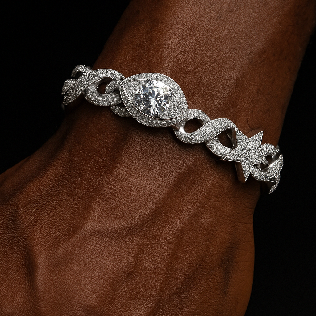 14mm Infinity Star Link Eye Clasp Bracelet - Different Drips