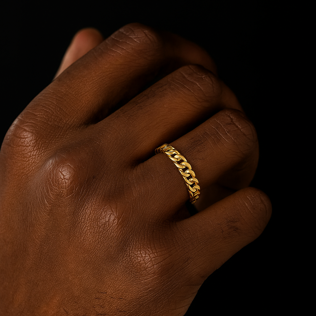 3mm Miami Cuban Link Ring - Different Drips