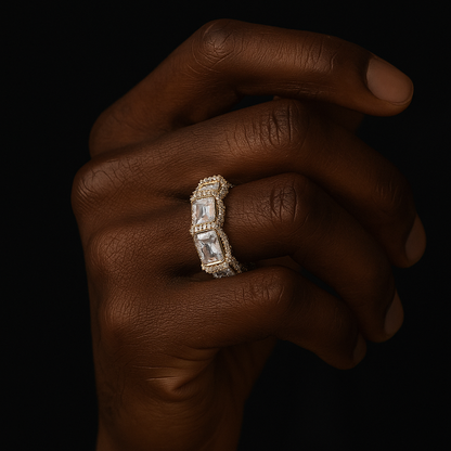 5mm Square Cut Ring - Different Drips
