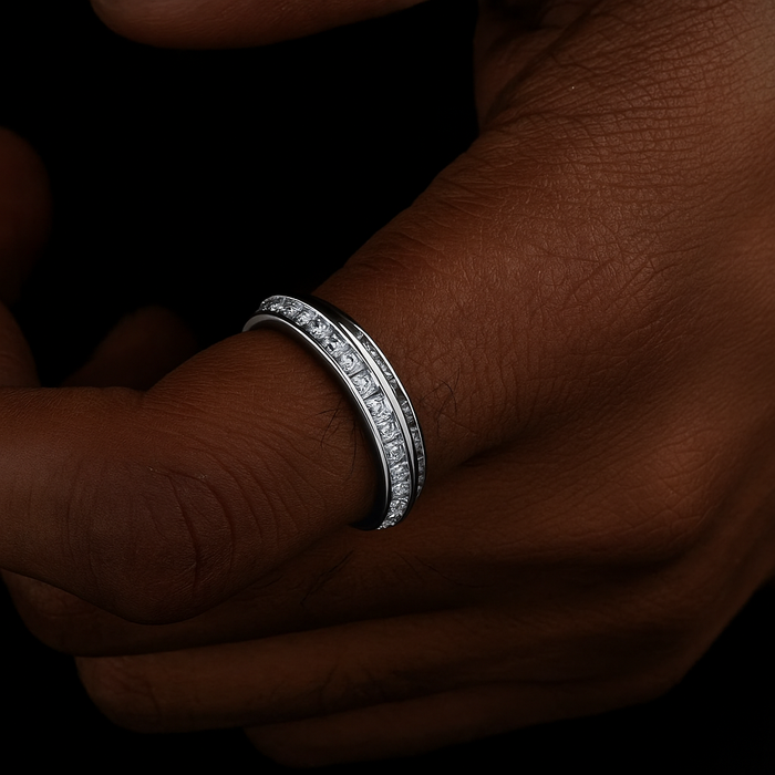 Two Layer Baguette Ring - Different Drips