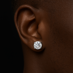 8mm S925 Moissanite Diamond Stud Earrings - Different Drips