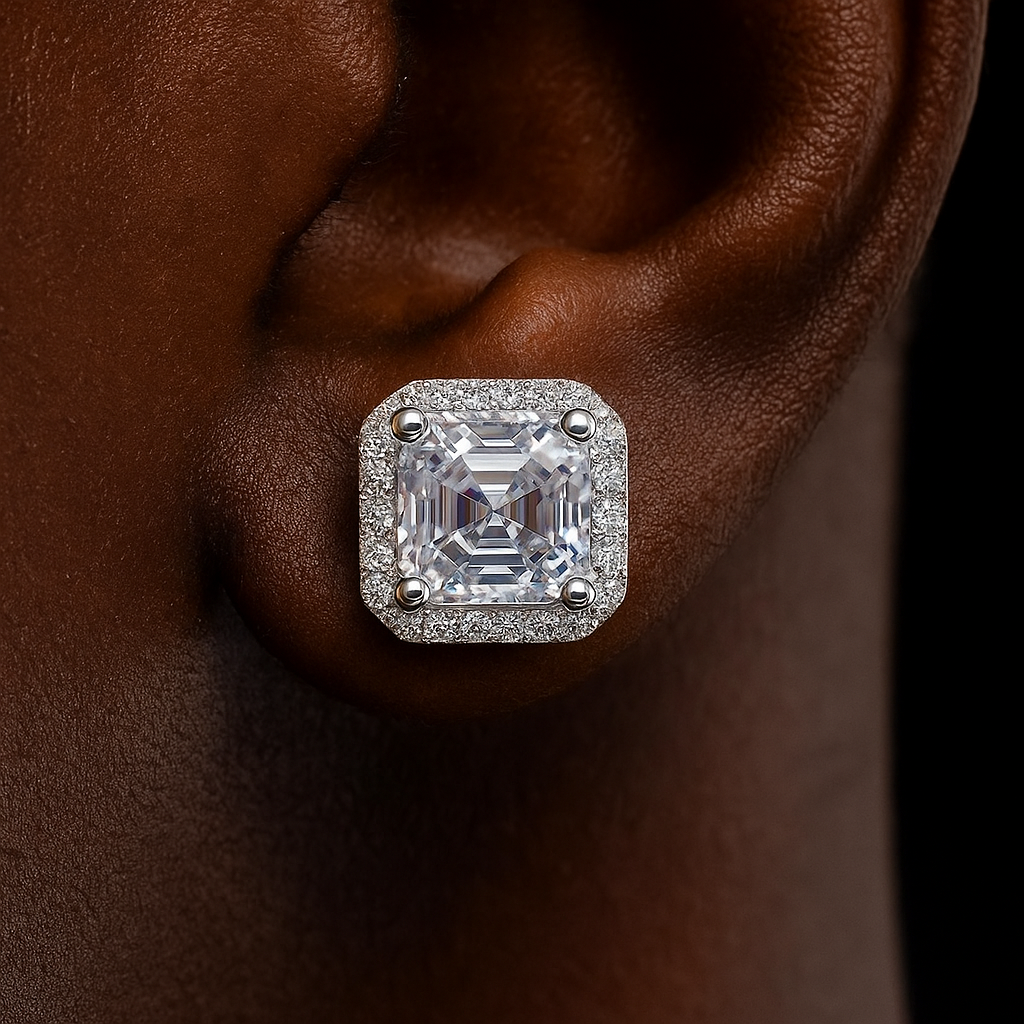 S925 Moissanite Micro Clustered Earrings - Different Drips