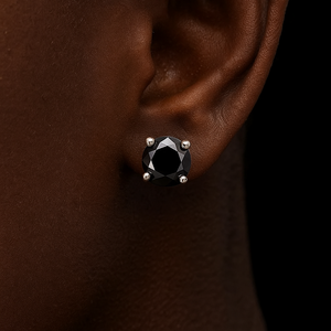 S925 Moissanite Black Diamond Stud Earrings - Different Drips