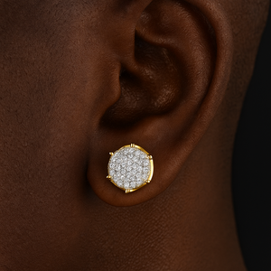 9MM Micro Pave Diamonds Stud Earrings - Different Drips