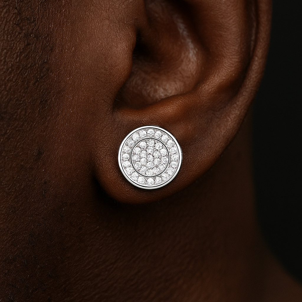 Classic Round Cut Stud Earrings - Different Drips