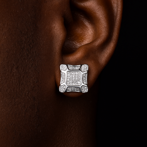 10mm Lava Square Cut Earrings - Different Drips