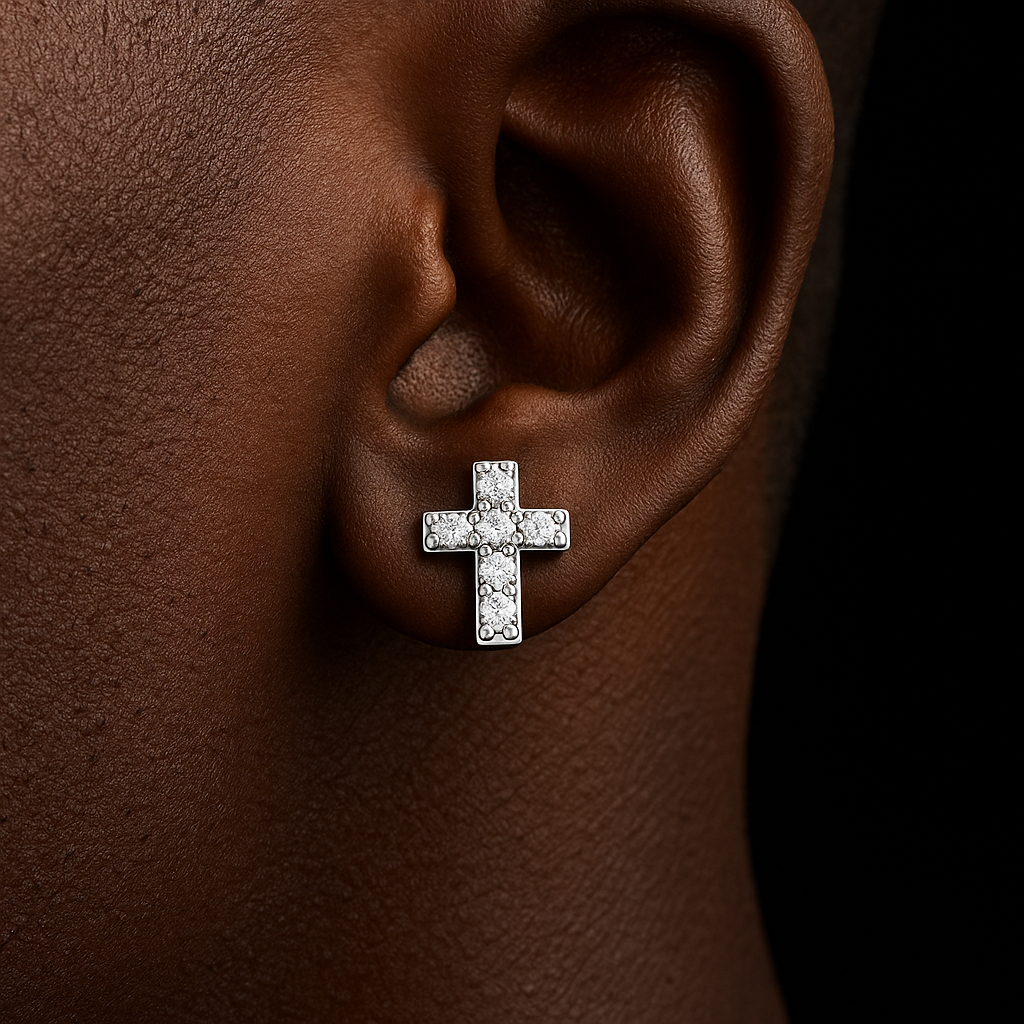 925 Sterling Silver Cross Earrings - Different Drips