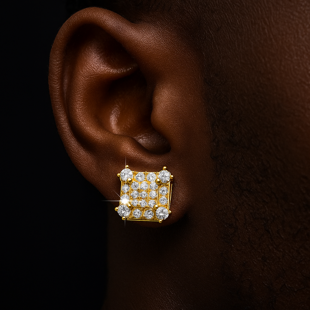 S925 Moissanite Hidden Door Earrings - Different Drips